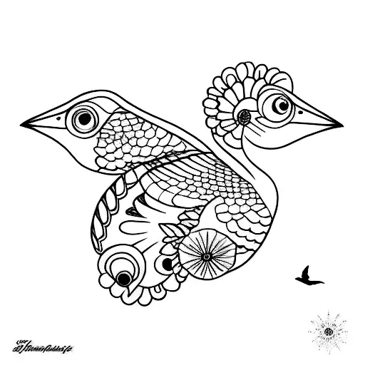 three little birds sleeve tattoo design idea