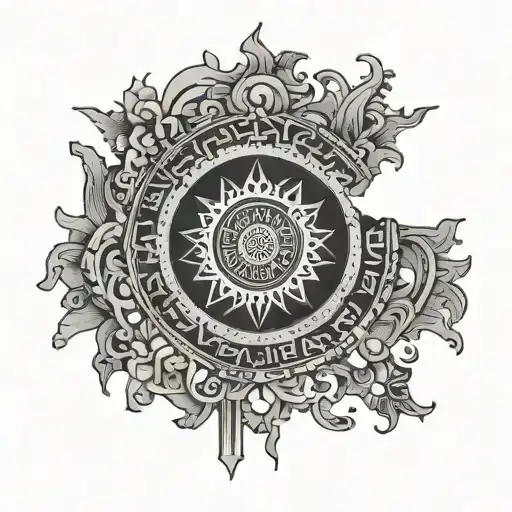 Kazakhstan country outline tattoo design idea