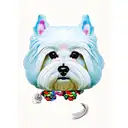 maltese bichon tattoo design idea