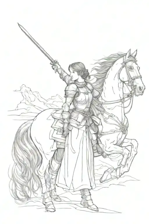 John Everett Millais - Joan of Arc tattoo design idea