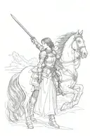 John Everett Millais - Joan of Arc tattoo design idea