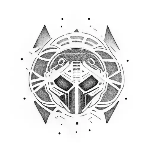 mf doom mask tattoo design idea