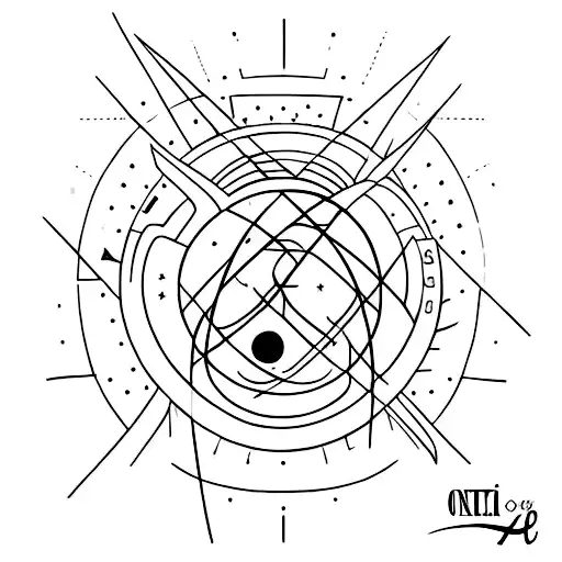 Ícaro caindo apontando para o sol tattoo design idea
