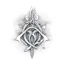 Trident tattoo design idea