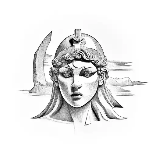 Greek sculpture  tattoo design idea