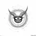 Evil Eye tattoo design idea