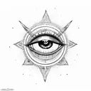 Evil Eye tattoo design idea
