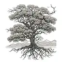 poision tree tattoo design idea