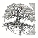 poision tree tattoo design idea