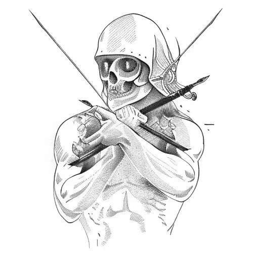saint sebastian tattoo design idea