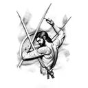 saint sebastian tattoo design idea