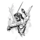 saint sebastian tattoo design idea