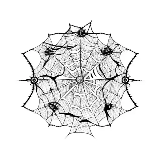 Spider Web tattoo design idea