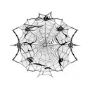 Spider Web tattoo design idea
