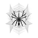 Spider Web tattoo design idea