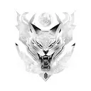 fierce warrior tattoo design idea