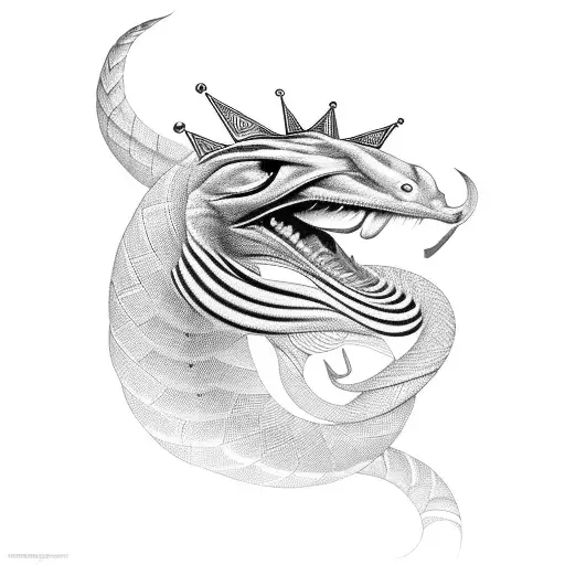 king cobra tattoo design idea