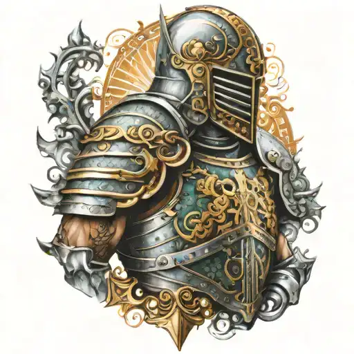 armor of God tattoo design idea