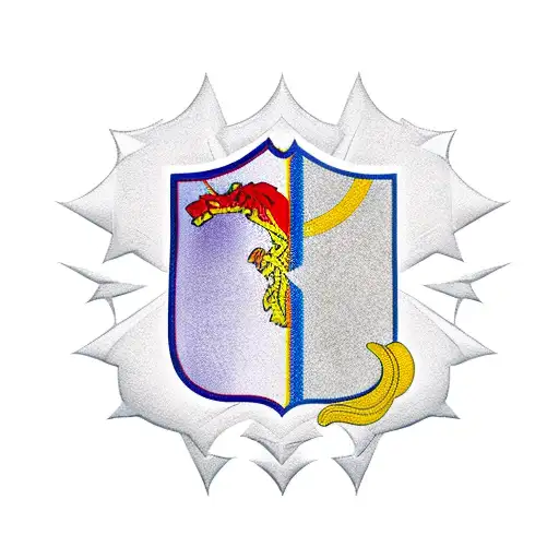 romanian and serbian flag combined  tattoo design idea