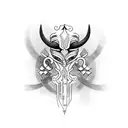 Aquarius taurus tattoo design idea