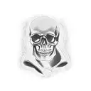 skull with hat tattoo design idea