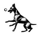greyhound running  tattoo design idea