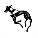 greyhound running  tattoo design idea