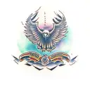 vulture tattoo design idea