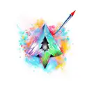 arrowhead  tattoo design idea