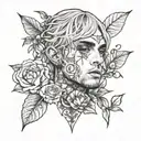 lil peep tattoo design idea