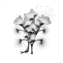 ginkgo biloba tattoo design idea