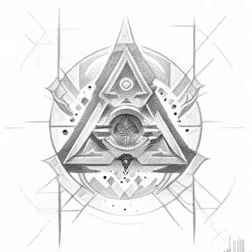 grey Jedi symbol tattoo design idea