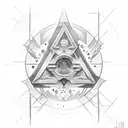 grey Jedi symbol tattoo design idea