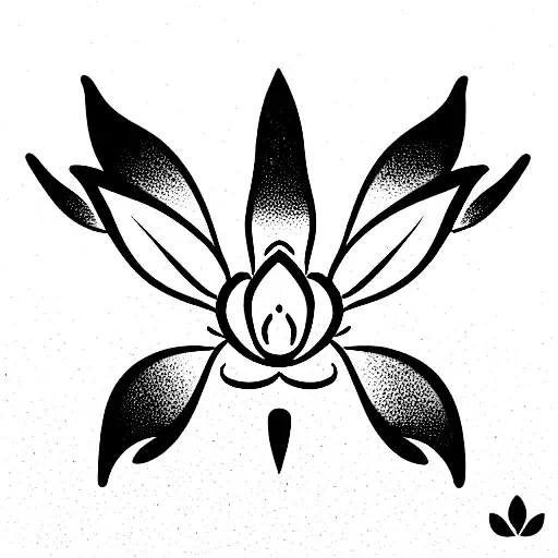 Travel time music lotus  tattoo design idea