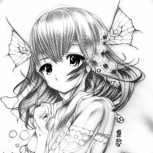 anime tattoo design idea