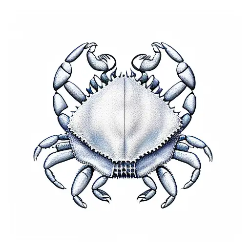 crab music sea tattoo design idea