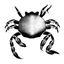 crab music sea tattoo design idea
