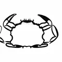 crab music sea tattoo design idea