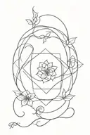 witches knot, Capricorn, Aries, lotus flower   tattoo design idea