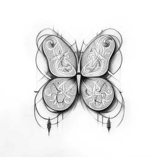 butterflies, mental health, cross, faith tattoo design idea