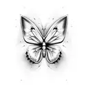 butterflies, mental health, cross, faith tattoo design idea