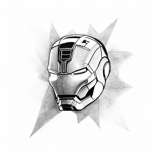iron man and black panther tattoo design idea