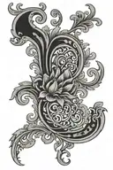 filigree design tattoo design idea
