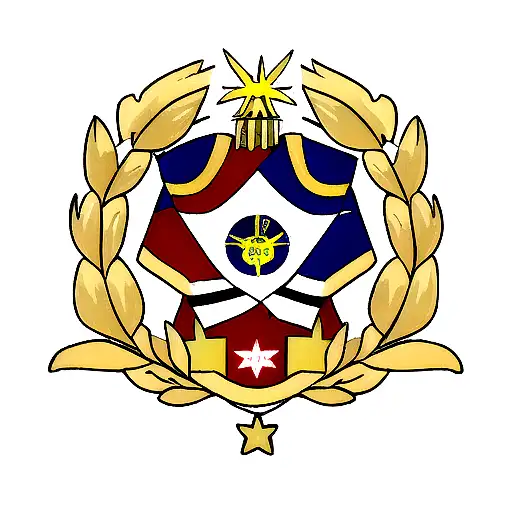 emblema de valor sol tattoo design idea