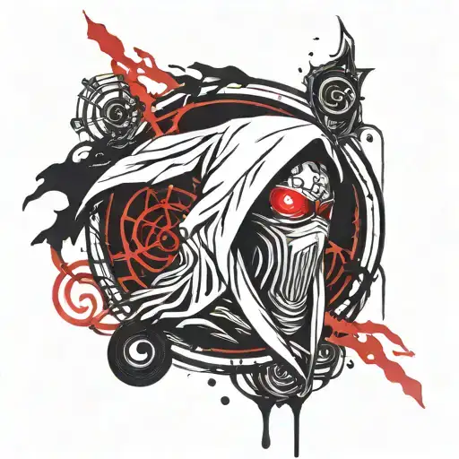 Reaper Death Seal from the anime "Naruto" tattoo design idea
