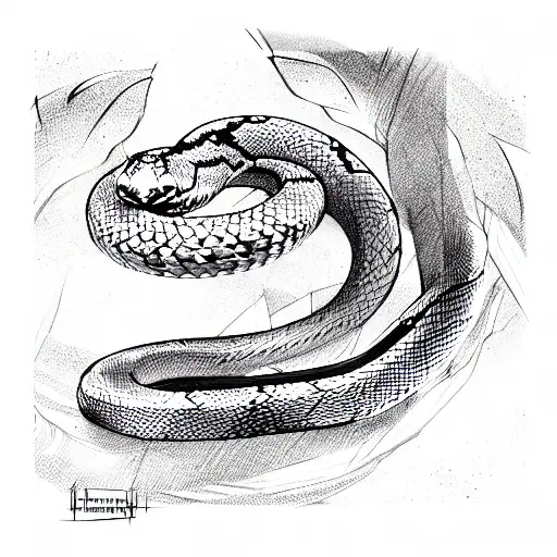 Snake tattoo design idea