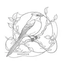 nightingale tattoo design idea