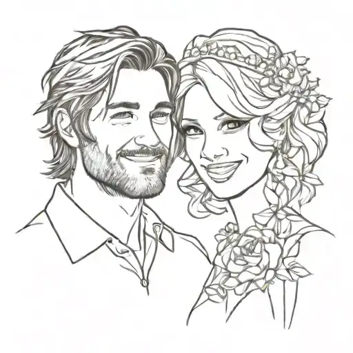josh & Erica tattoo design idea