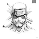 roronoa zoro tattoo design idea