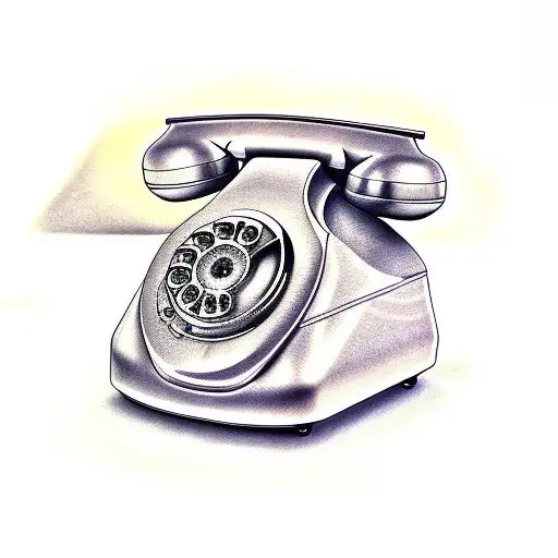 phone off the hook tattoo design idea